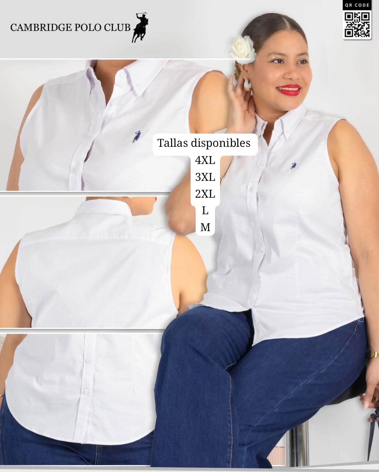 BLUSA DE DAMA (COLOR BLANCO)